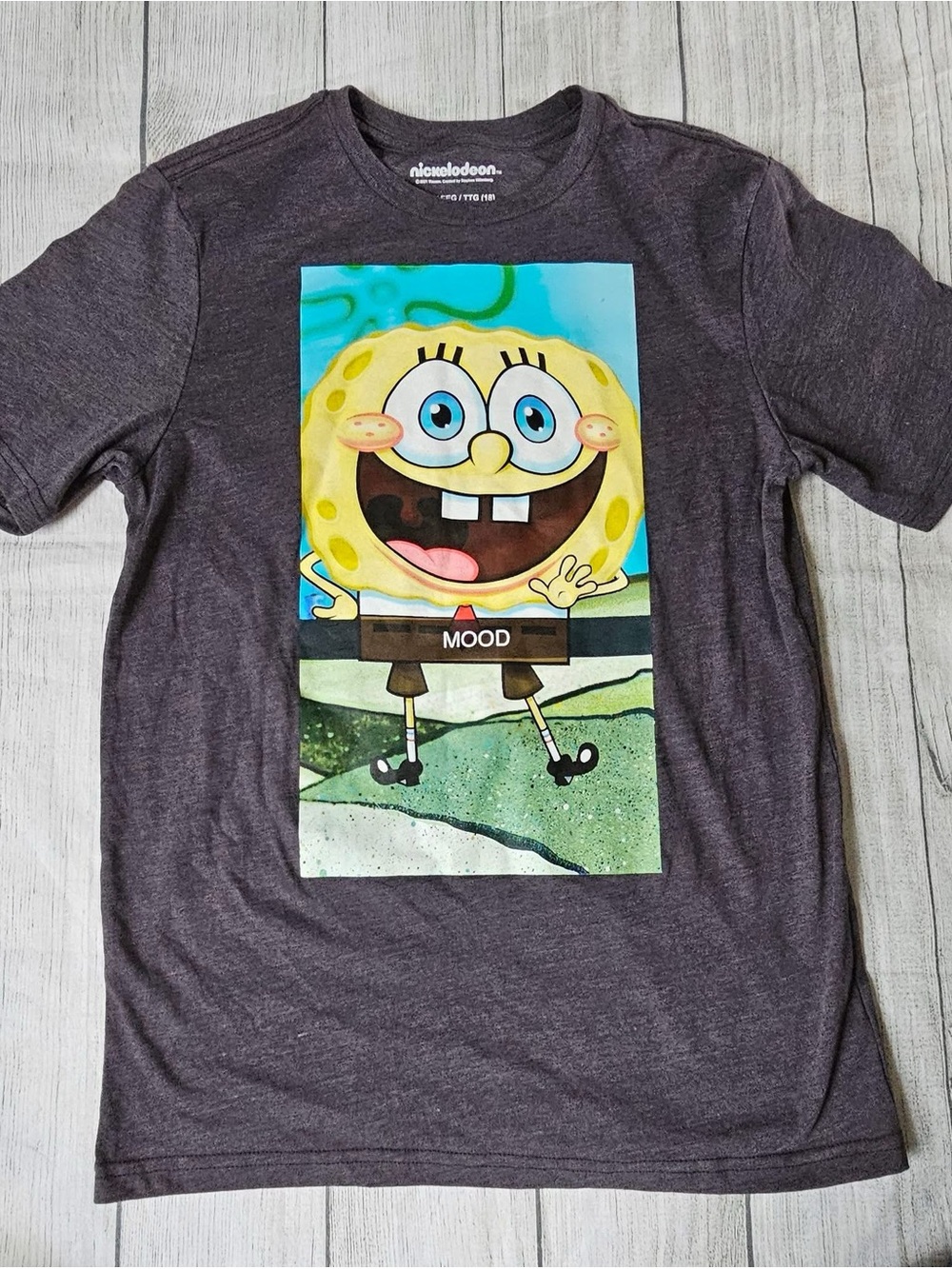 Nickelodeon SpongeBob Graphic Tee - Yellow & Charcoal